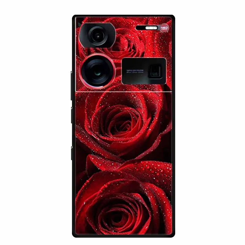 Sleek Black Silicone Soft Back Cover for Smartphones - 6.8 Coque