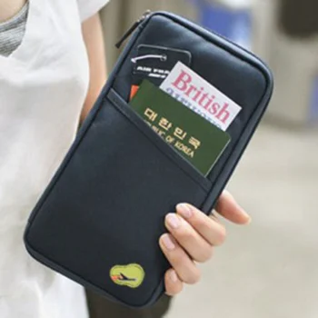 Pacchetto di carte da viaggio Portafoglio Porta documenti per passaporto familiare Porta biglietti Organizzatore ID Custodia per credito Custodia per documenti