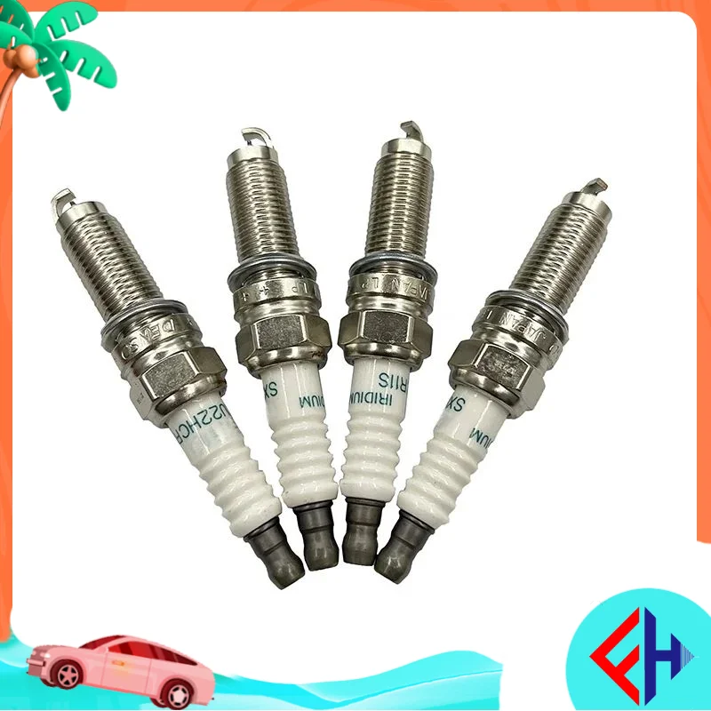 4Pcs Iridium Spark Plugs Fits For Honda Denso 12290-R40-A02 - Foto 9