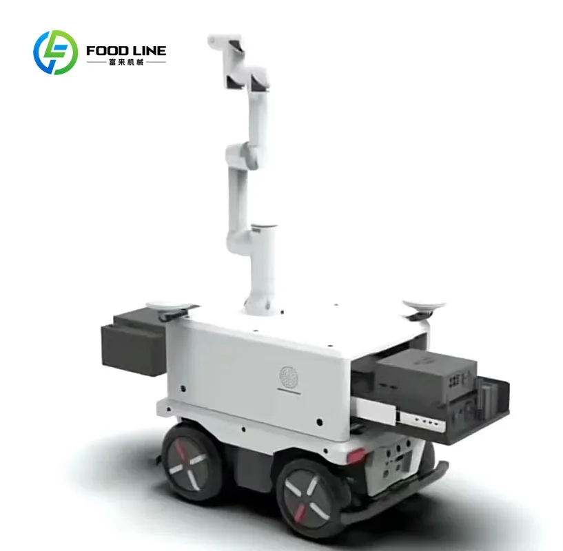 Robot di sicurezza personalizzato con piattaforma a ruote autonoma completa di pattuglia robot con telecomando per fotocamera - immagine 2