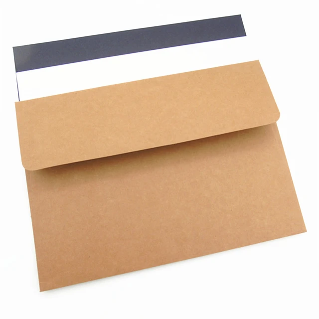 Dossier d'enveloppe en papier kraft, format lettre A4, poches pour projets  de bureau, document, carte