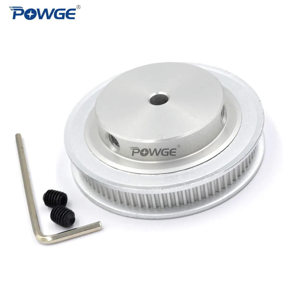Timing Pulley POWGE 80 Teeth 2GT Timing Pulley Bore 6/6.35/8/10/12/14/15/16/17/19/20mm for GT2 Open Synchronous belt width 6/10mm 80Teeth 80T