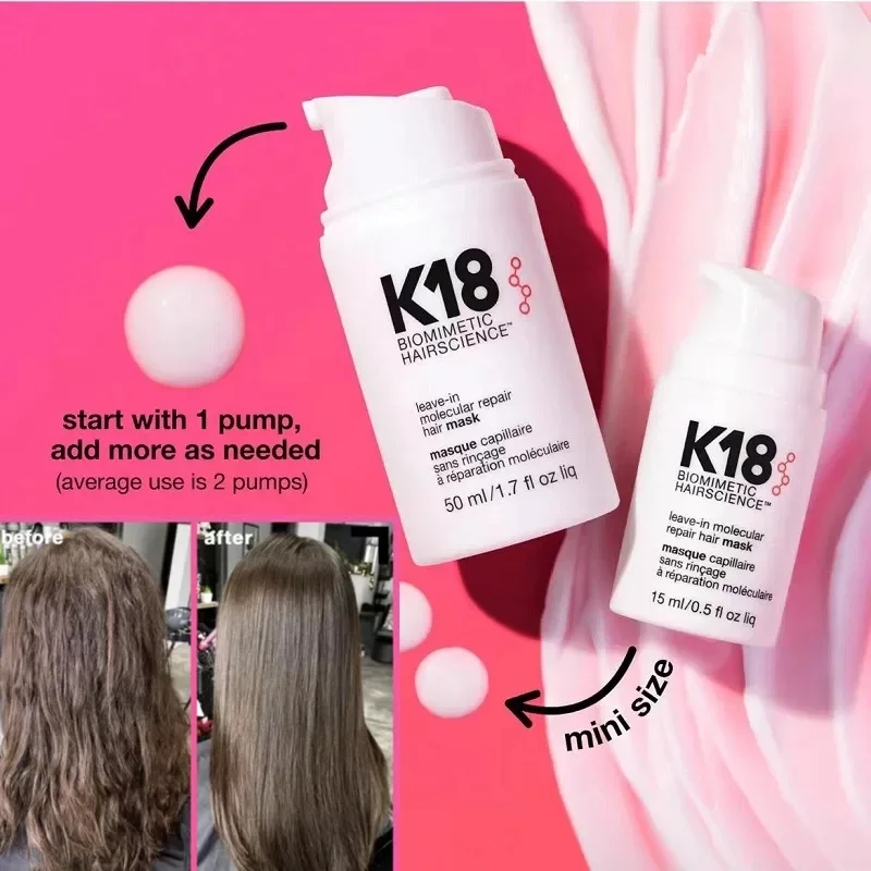 

Оригинальная молекулярная восстанавливающая маска для волос K18 для восстановления мягких волос, глубокое Кератиновое лечение кожи головы, гладкая маска для ухода за волосами