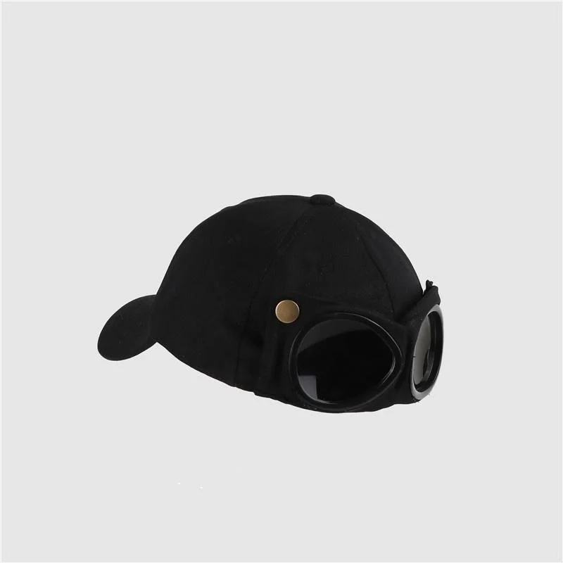 1 Stück Aviator Hat Koreanische Version der trendigen Brille Cap Sonnenbrille Baseball Cap Hip-Hop Persönlichkeit Cool Casual Summer Hat – Detail 17
