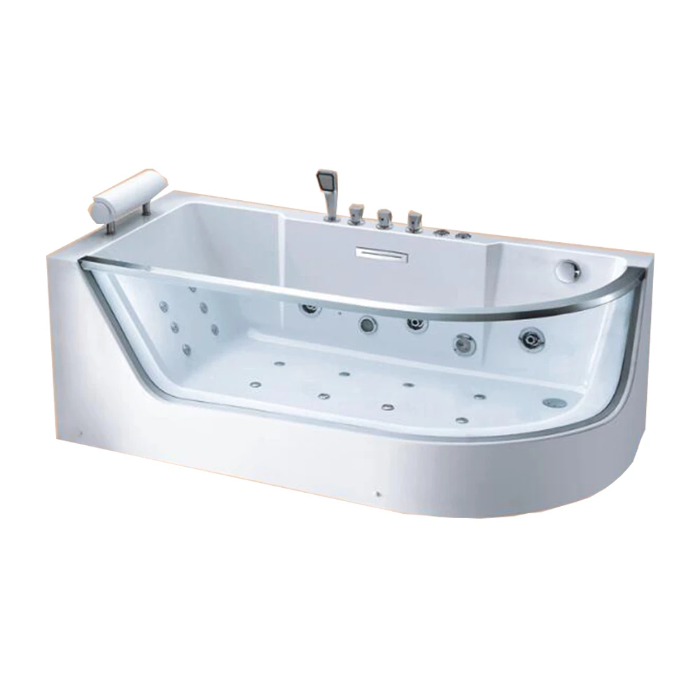 

1700mm Fiberglass Whirlpool Bathtub Acrylic Hydromassage Surfing Massage Mixer Hot Tub NS3025