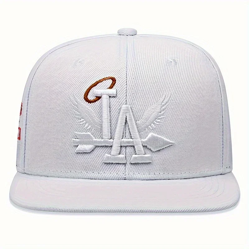 1/2/3/4PCS Fashion Unisex LA Embroidery Baseball Caps Los Angeles Snapback Hat Angel Wings Hip Hop Caps Outdoor Adjustable Hats 4