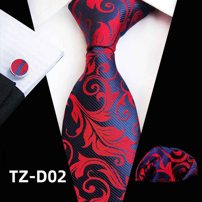 HUISHI Business Herren Krawatte Handgefertigte Krawatte Set 8 cm Krawatten Männer Formale Luxus Hochzeit Hochwertige Gravata Anzug Zubehör – Detail 5