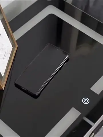 Nachtkastje, set van 2, nachtkastjes met bluetooth-luidspreker en draadloze oplaadfunctie, nachtkastje met led, nachtkastje met 2 laden en stopcontacten, 2 USB, type-C, bijzettafel voor slaapkamer