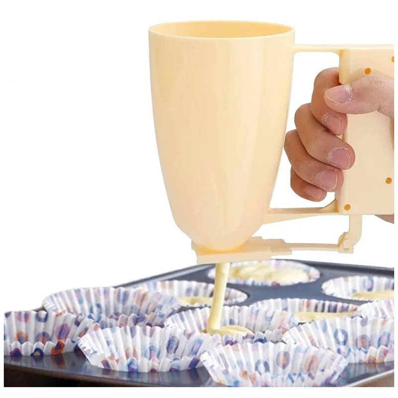 New Multifunction Handheld Batter Dispenser Meatball Maker Cake Donut Making Tool Plastic Cream Dispenser Kitchen Dessert Gadget