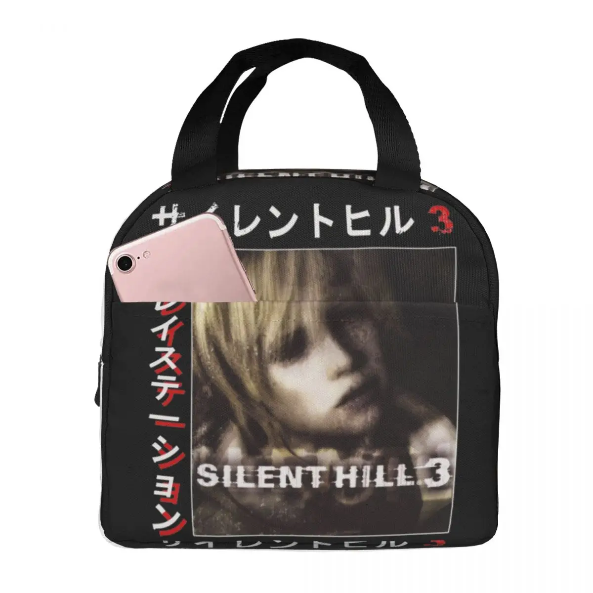 

Silent Hill 3 Videogames Lunch Bags Portable Insulated Oxford Cooler Bag Horror Thermal Cold Food Picnic Tote