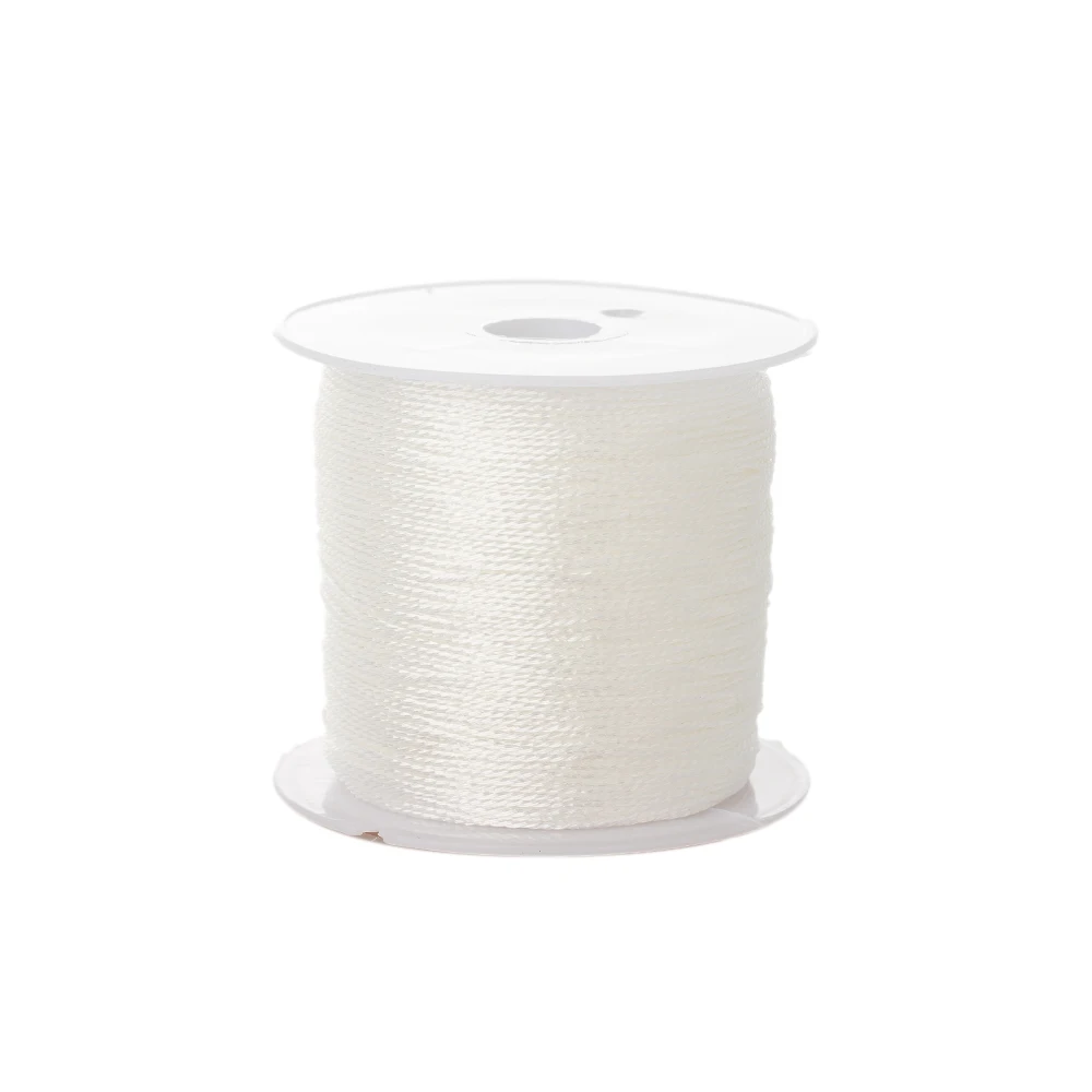 Premium 0.4mm Nylon Satin Cord - 50m for Jewelry Making, Beading, and Knot Crafting