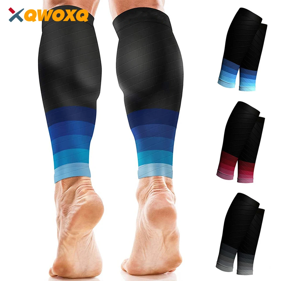 1 Pair Compression Calf Sleeve Basketball Volleyball Men Support Elastic  Cycling Leg Warmers Running Football Sport Leg Sleeves - AliExpress