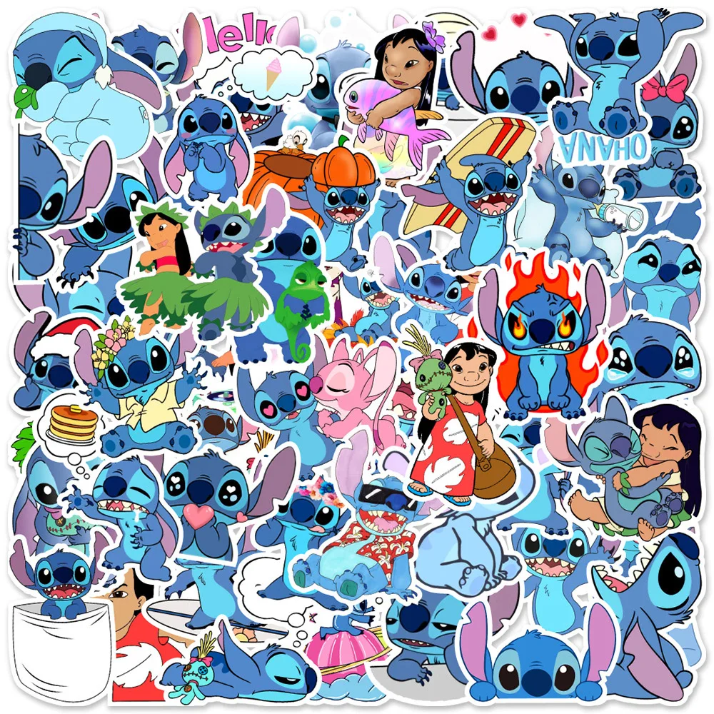 10/30/50PCS Disney Cute Stickers DIY Phone Guitar Laptop Luggage Skateboard Graffiti Decals Fun Kid