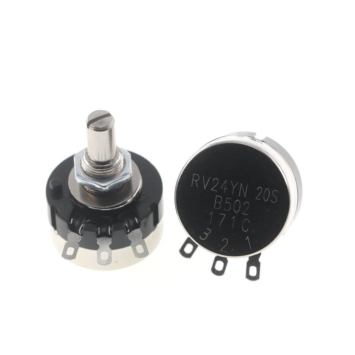 5PCS RV24 전위차계 RV24YN20S B102 B202 B502 B103 B203 B503 B104 B204 B254 B504 B105 500R 1K 2K 5K 10K 20K 50K 100K 250K