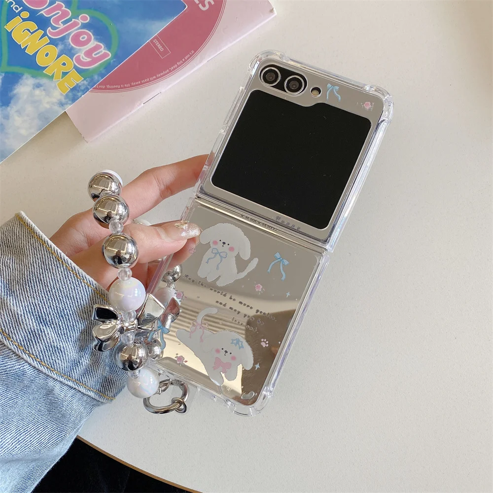 Charming Cartoon Butterfly Bracelet Mirror Wrist Chain Cover