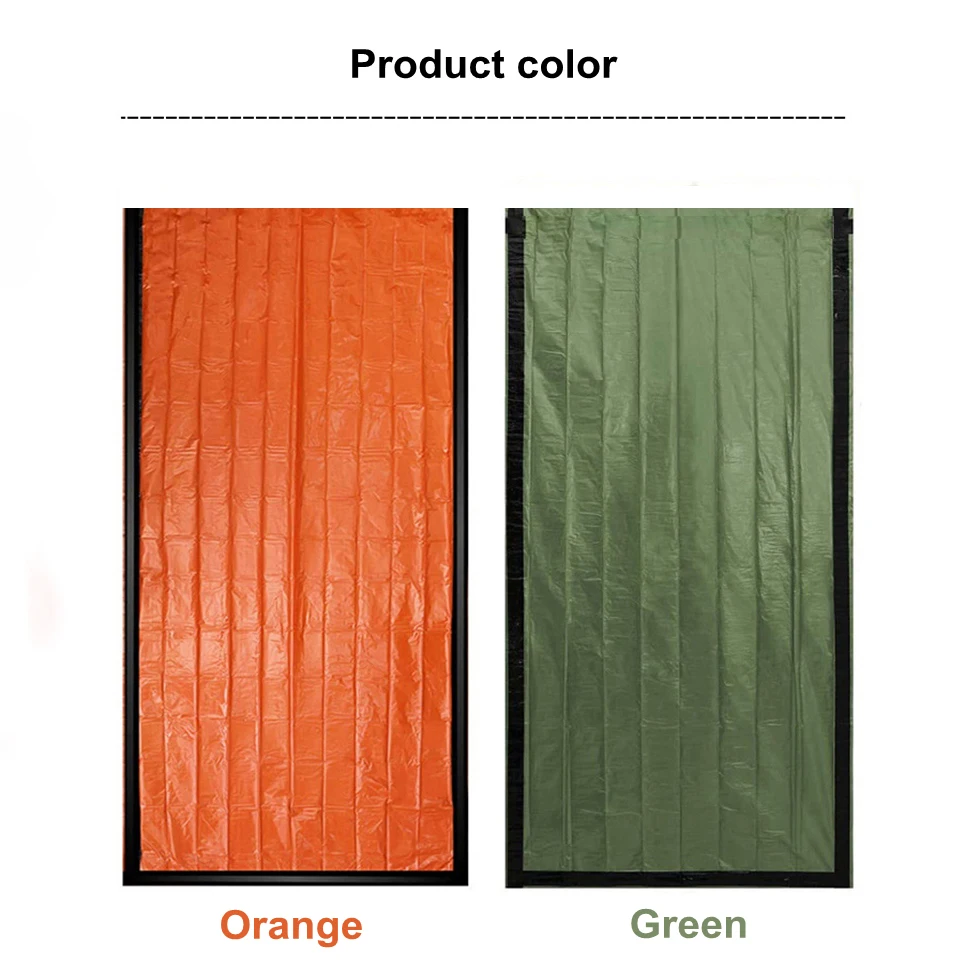 War Emergency Blanket Thermal Emergency Sleeping Bag Portable Multi Purpose Survival Gear for Hiking Windproof Waterproof