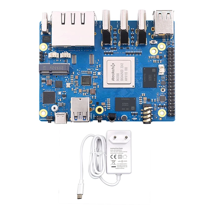 오렌지 파이 5 플러스용 개발 보드, 4GB RK3588 64 비트 2.5G M.2 슬롯 지지대, 2230 와이파이 6 BT 모듈