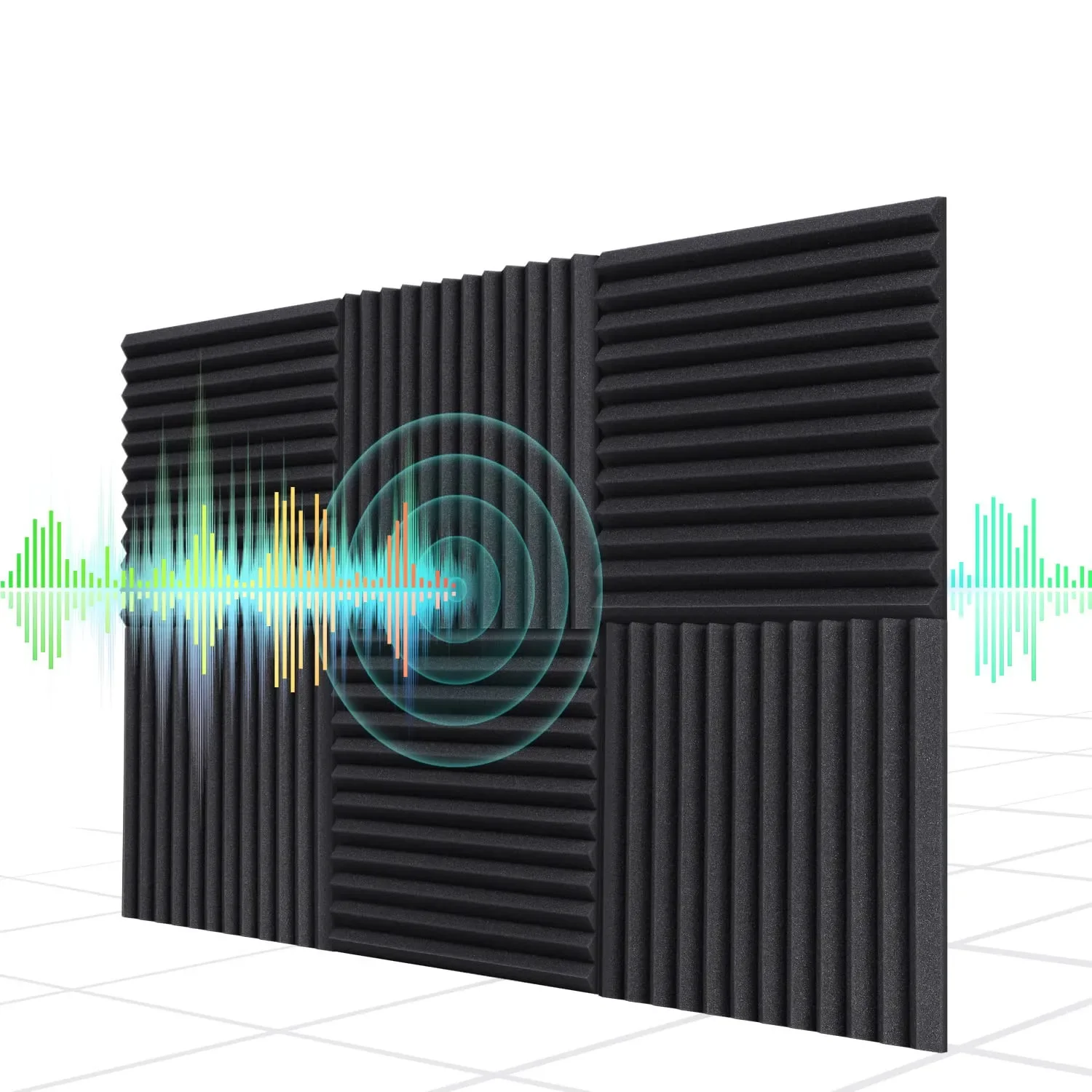 Acoustic Foam Sound Insulation Panels 1Pc 300x300x25mm for KTV Bar Soundproofing Studio Wedges Sound Proofing soundproof foam