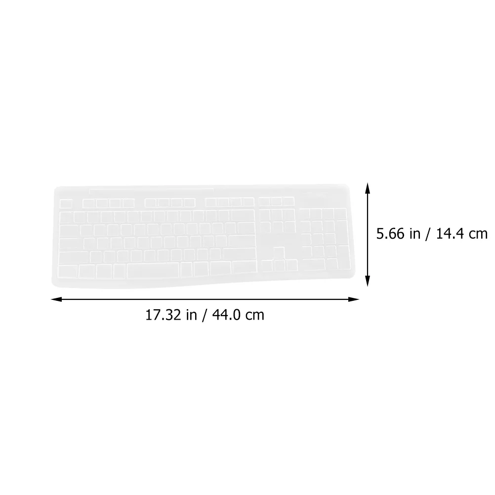 2pcs Silicone Keyboard Cover Film Waterproof Dust Proof Protection For Mk270 Compact Foldable Design Laptop Keyboard Accessory