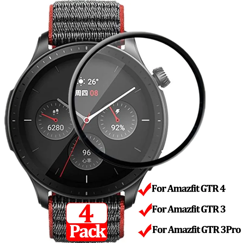 

Screen Protective Film for Huami Amazfit GTR 4 GTR 3 Pro Full Coverage Soft Protective Film for Amazfit GTR 4 Smart Watch