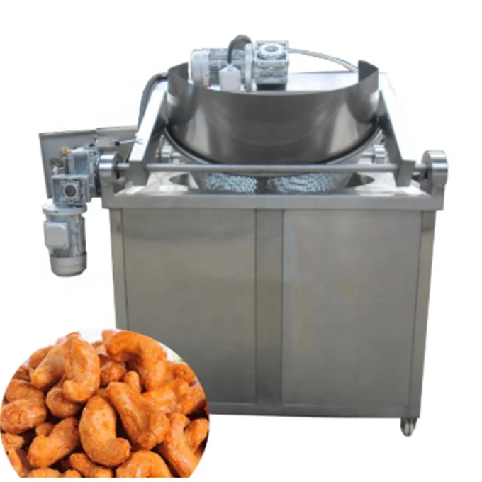 Industrial Deep Fryer For Frying In Oil For Peanuts Frying Machine/Broad Bean Fryer/Fried Nut Equipment chinese chestnut incision opening equipment hazelnut nut shell breaker machine