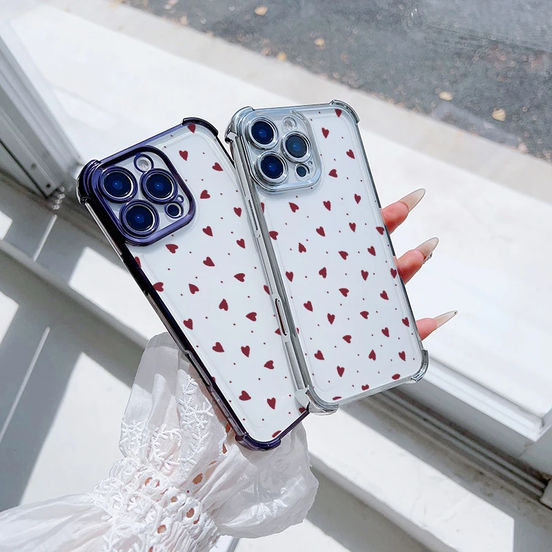 Romantic Couple Heart Shockproof Phone Case