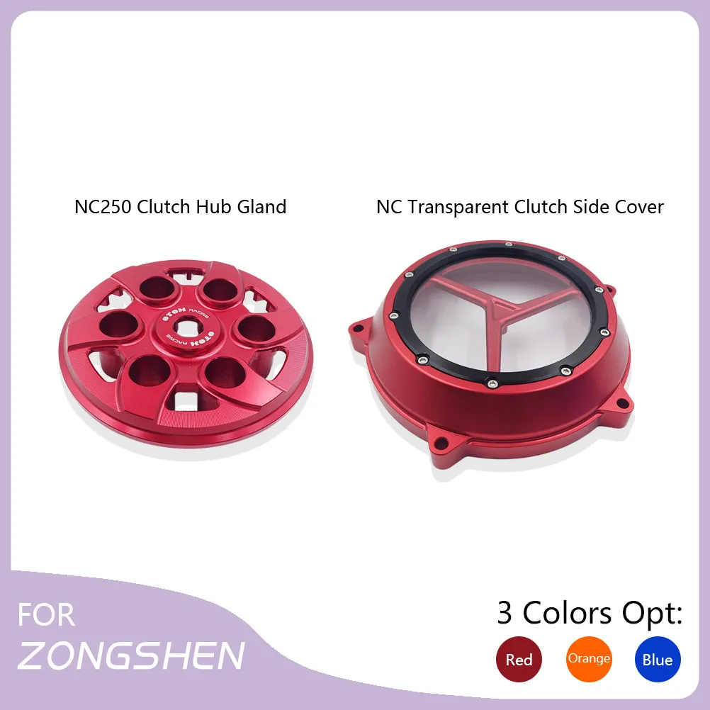 

Motorcycle Transparent Clutch Side Cover Clutch Hub Gland Protector Guard W/ Mount Screws For AVANTIS MOTOLAND BRZ MOTAX KAYO NC