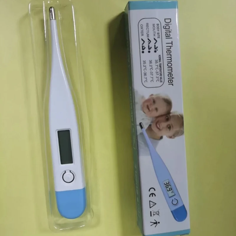 1/2pcs Digital Water Thermometer Accurate Oral and Armpit Temperature Reading Fever Alert Termometer Baby Bath Thermometers