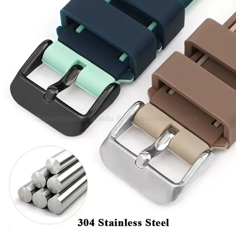 Silicone Quick Release Universal Watch Strap - Men's & Women's Replacement Wristband