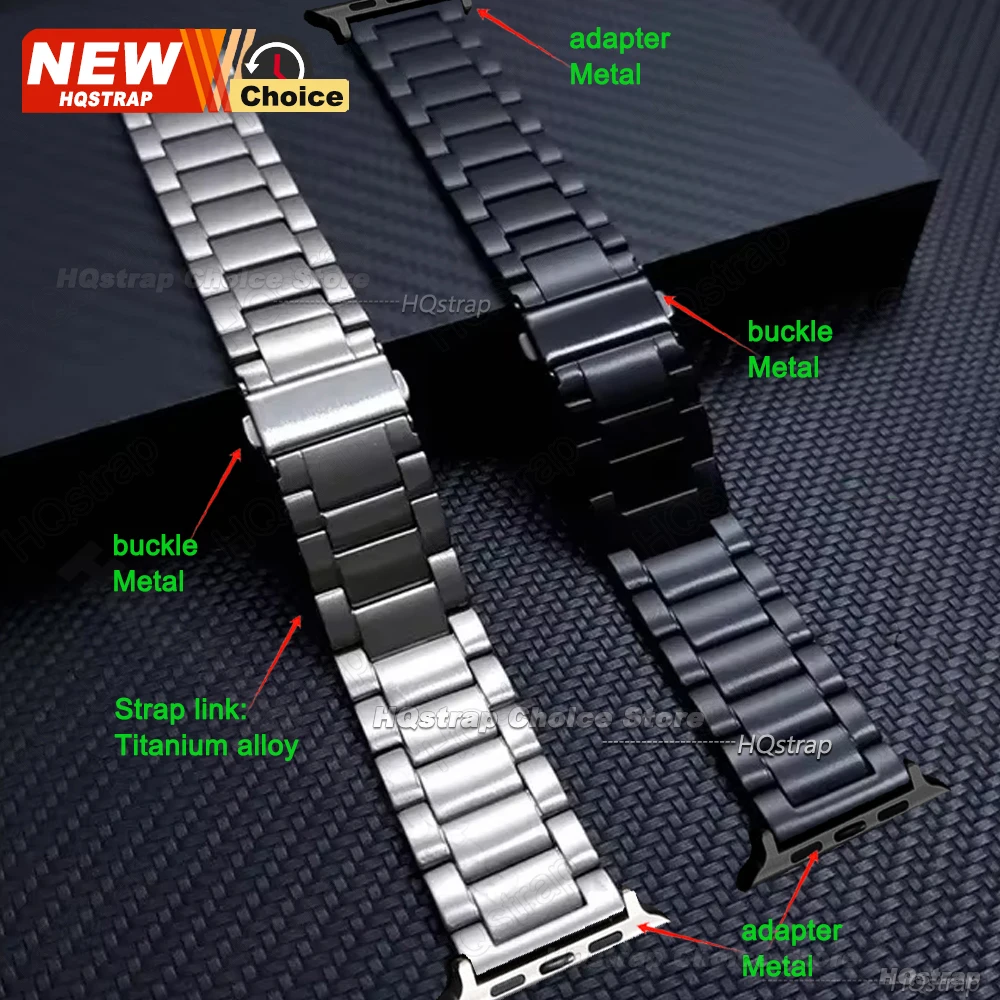 Premium Titanium Metal Watch Strap Bracelet