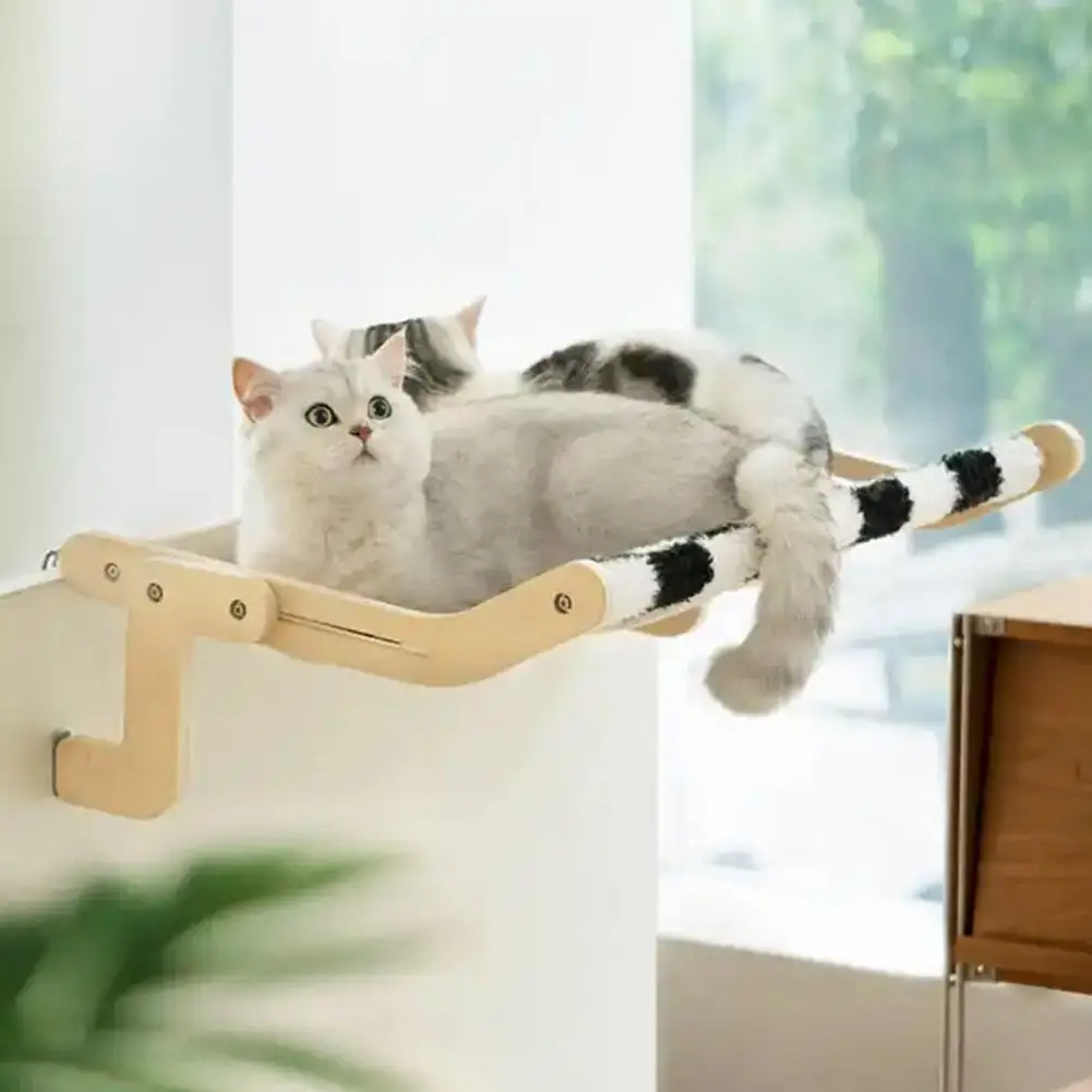 Hanging Cat Hammock Window Sills Drawers Chair Backs Bedside Cat Shelf Pet Supplies Adjustable Universal Kitten Hanging Bed