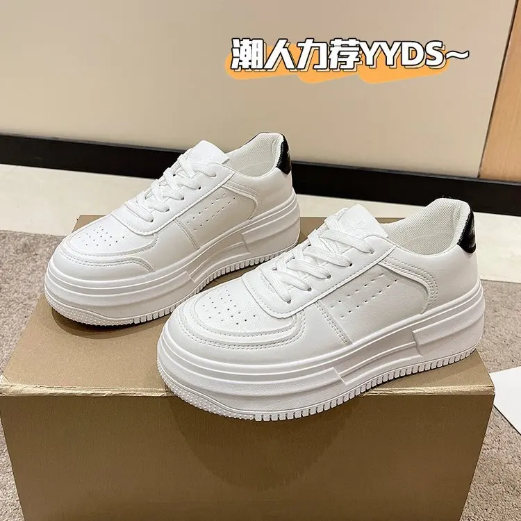 Women Sneakers Fashion Shoes spring Trend Casual Flats Sneakers Female New Fashion Comfort White Vulcanized Platform Shoes 2023