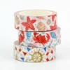 NEW 1pc 10M Decor Mushrooms Flowers Coffee Cups Nautical Washi Tape Set for Scrapbooking Journaling Masking Tape Cute Stationery 5