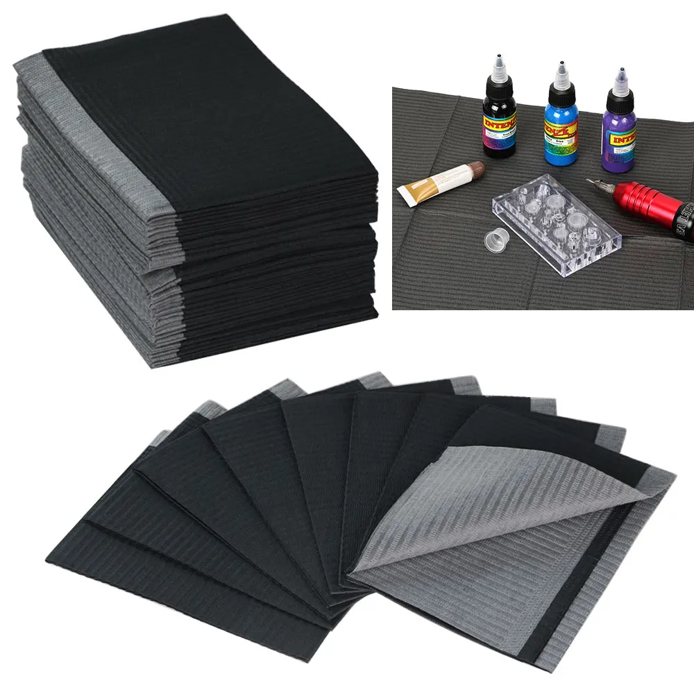 Disposable Tattoo Pads 100PC Tattoo Table Covers Clean Pad Dental Bibs Sheets Cloths Underpad Hygiene Personal Waterproof