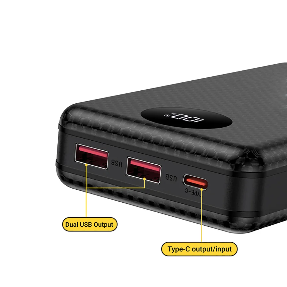 Custodia Power Bank 6*18650 da 20000mAh con Doppia USB, Scatola Batteria Power Bank, Caricabatterie per Telefono, Guscio DIY Rimovibile, Kit Custodia per Ricarica e Stoccaggio - immagine 6