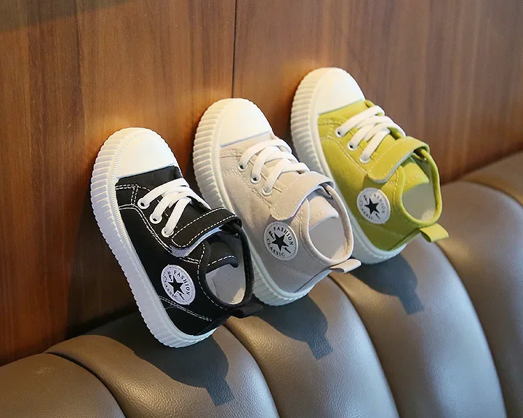 Kinder Canvas Sneaker Jungen Mädchen Weiche Sohle Bequeme Schuhe_voghion.com