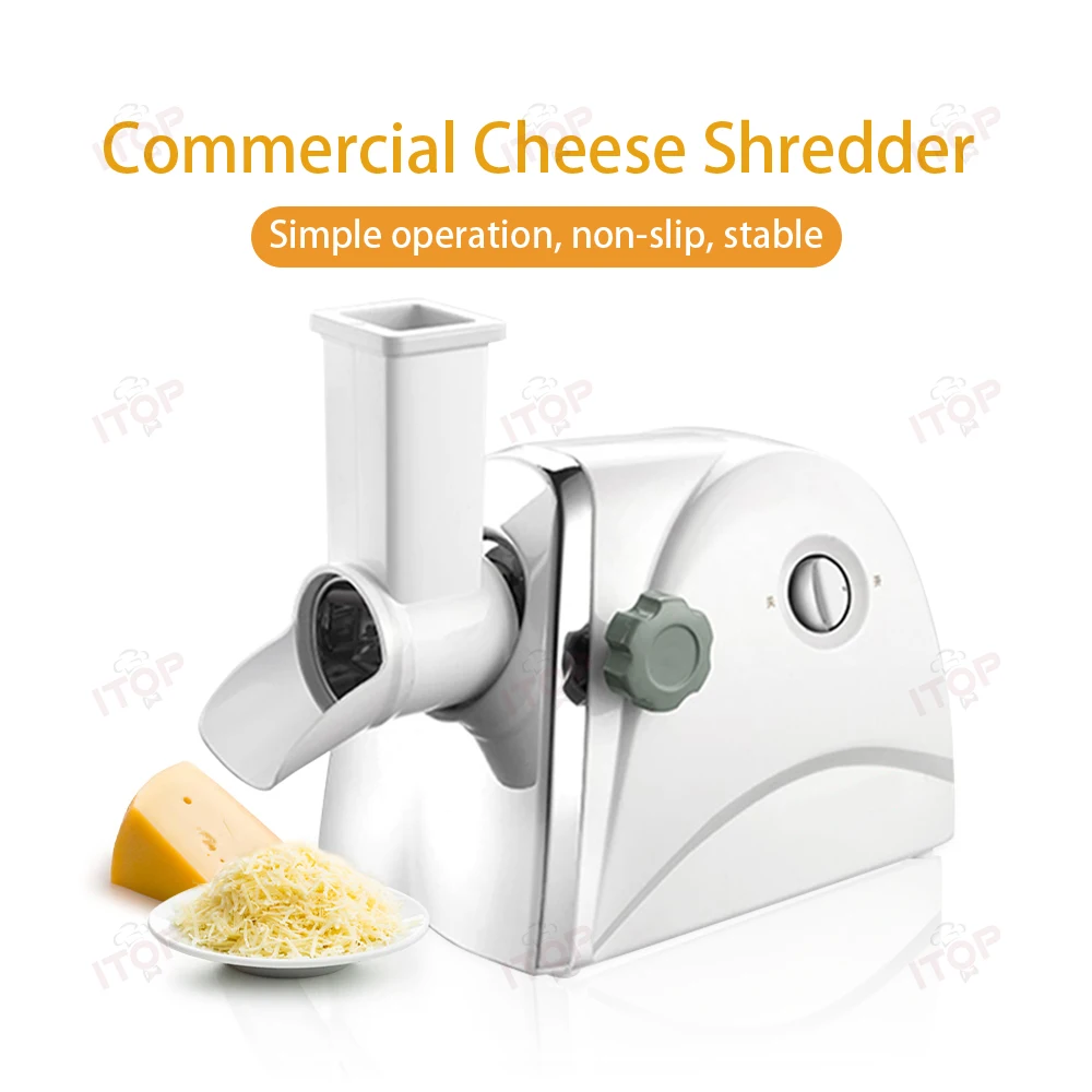 Electric Cheese Shredder Machine with 3-5 Attachments Cheese Grater Multi Functional Slicing Machine 220V 220v 110v 1pc commerial electric bread crumbs pulverizer stainless steel cheese grater grinder grinding machine bread crumb mill