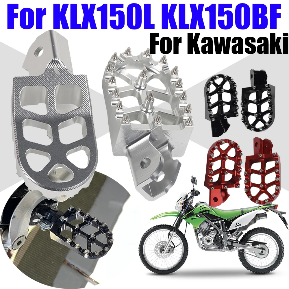 MotorcycleFootrestFootpegsFootPegsRestsPedalForKawasakiKLX150L