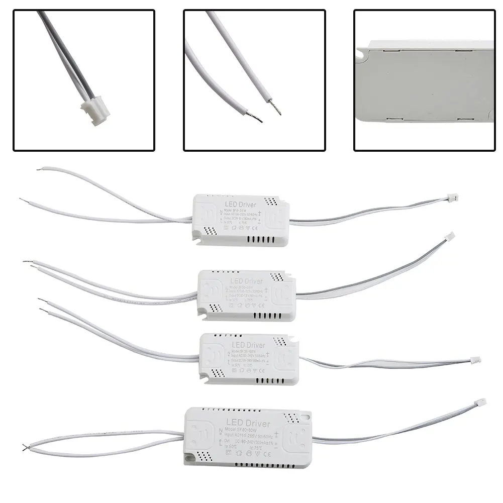 Adapter LED Driver Replacement 240-300mA 40-60W 60-80W 8-24W 24-40W AC165-265V For LED Ceiling Light