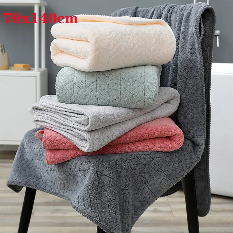 Thickened Coral velvet bath towel increases water absorption adult bath towel solid colordark grey soft affinity face towel 5