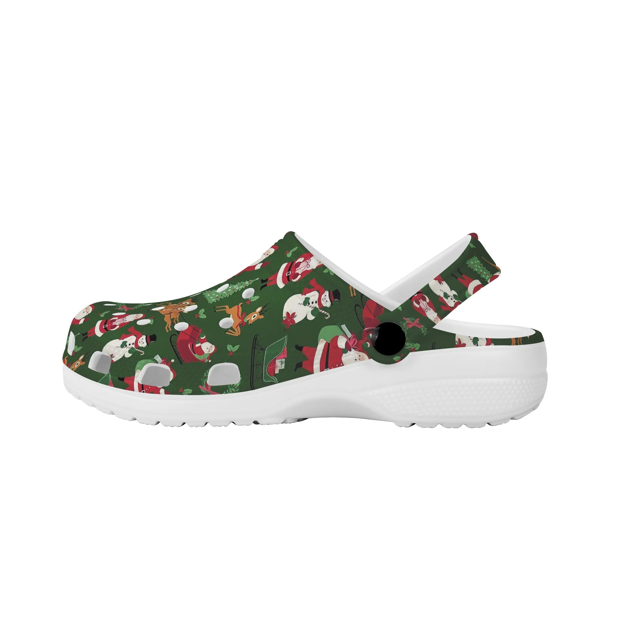 Christmas Gift Cute Santa Claus Print Comfortable Sandals Non-slip Breathable Beach Slippers New Popular Indoor Casual Shoes New