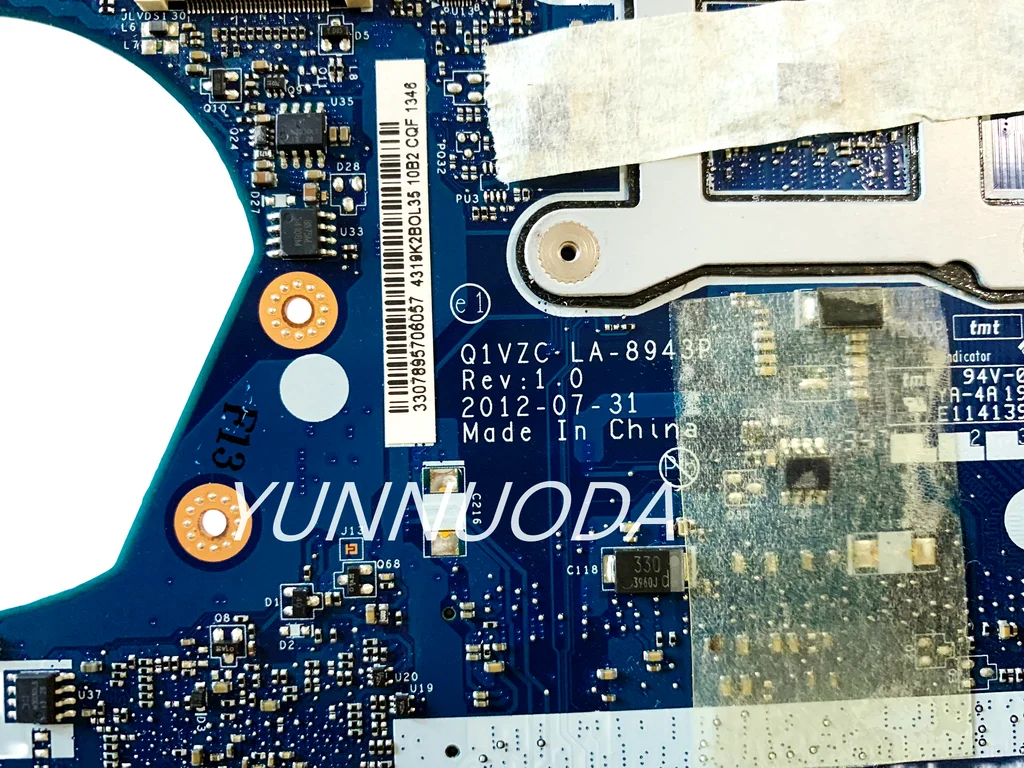 Laptop Motherboard para Acer Aspire One Q1vzc La8943p Dual Core i3 i5 Cpu Testado Bom 756 V5131 V5-171 - Imagem 2