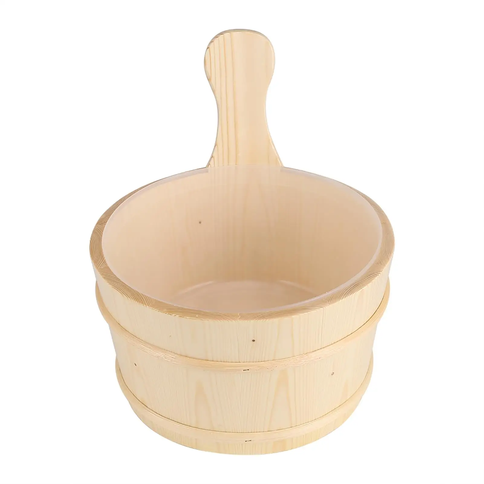 Natural Wooden Bucket & Ladle Set for Pool, for sauna & Spa - Bath Accessories, Calentador de Piscinas 2