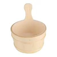 Natural Wooden Bucket & Ladle Set for Pool, for sauna & Spa - Bath Accessories, Calentador de Piscinas 2