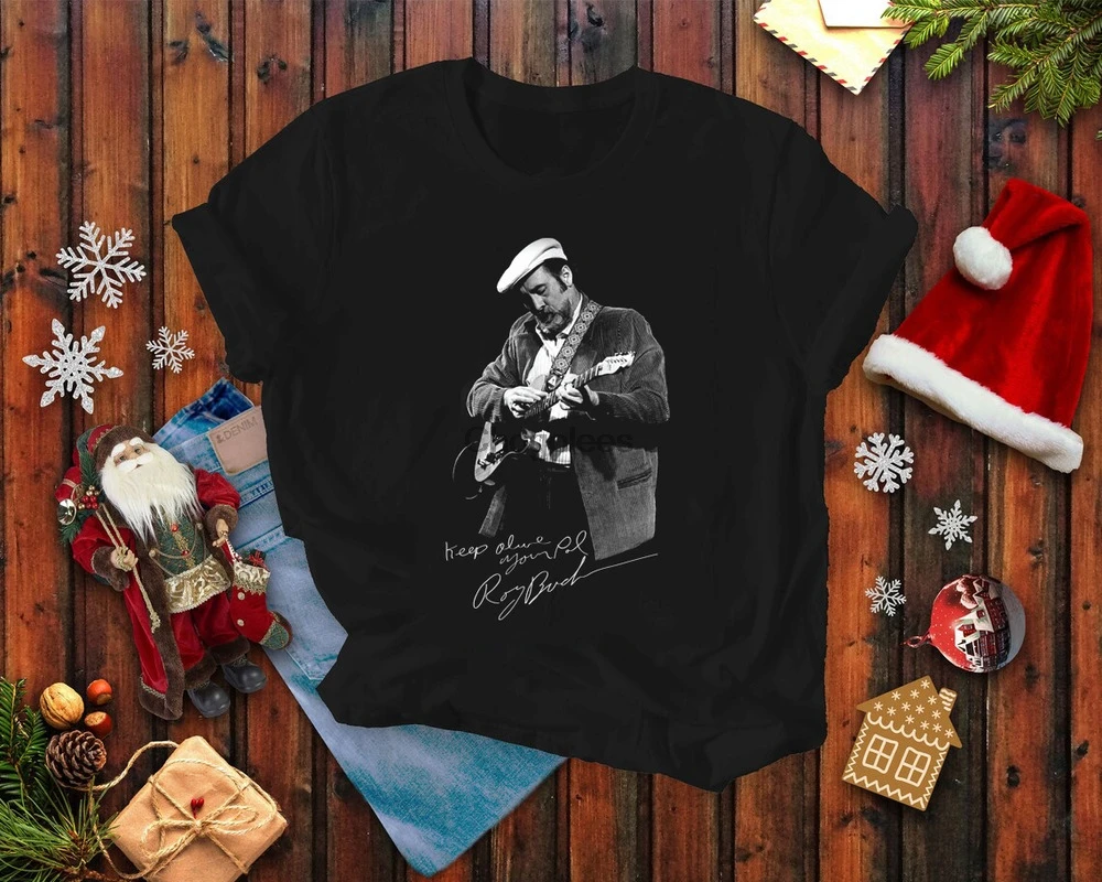Roy Buchanan Blues Musician Signature T-Shirt Unisex Tee For Fan S-4XL CA433 |