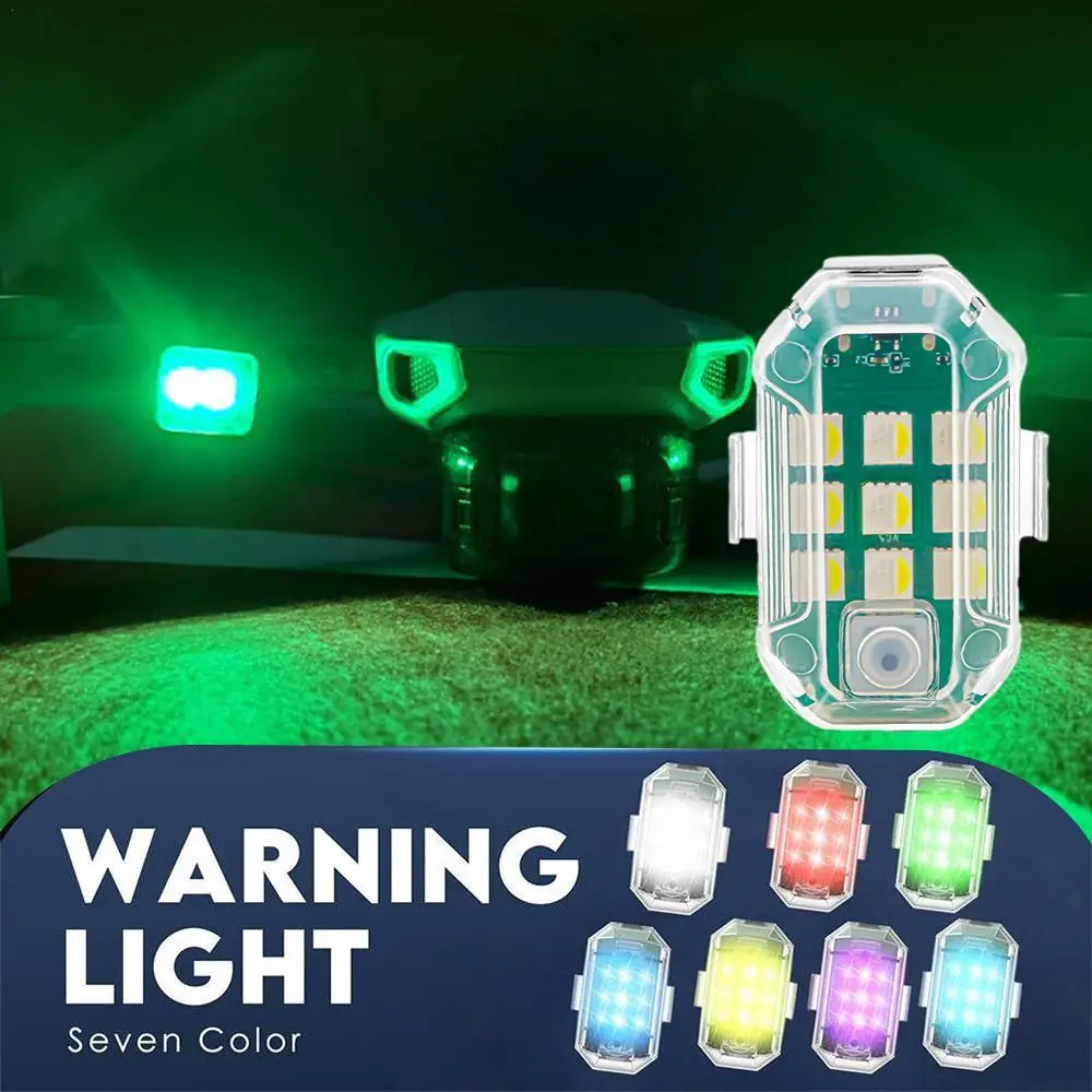 

1Pcs 7 Colors Drone LED Flash Light Aircraft Bicycles Tail Lights Car Modification Navigation Lights For DJI Mavic 3 Accessories