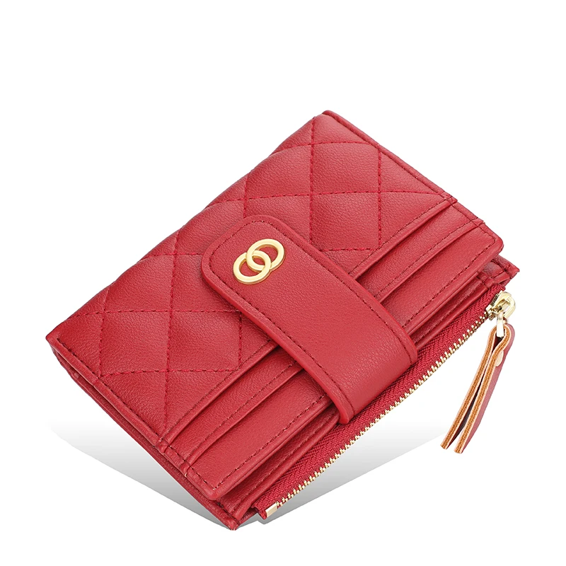 New Small Wallets Fashion PU Leather Top Quality Female Purse Short Card Holder Brand Wallet For Women.
