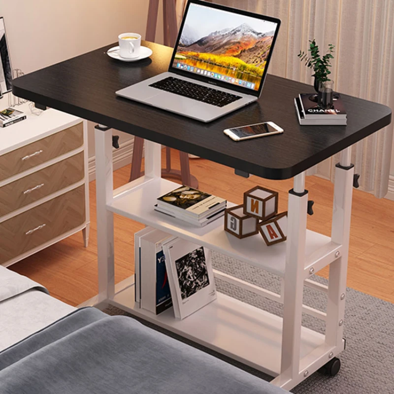 

Bedside table, computer desk, movable lifting, home bedroom desk, simple student dormitory bed, small study table