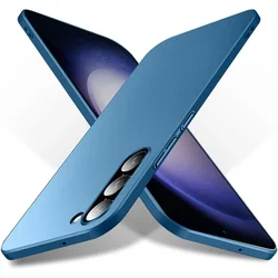 Luxury Ultra Thin Matte PC Hard Case - Solid Slim Back Cover - S21 (Blue)