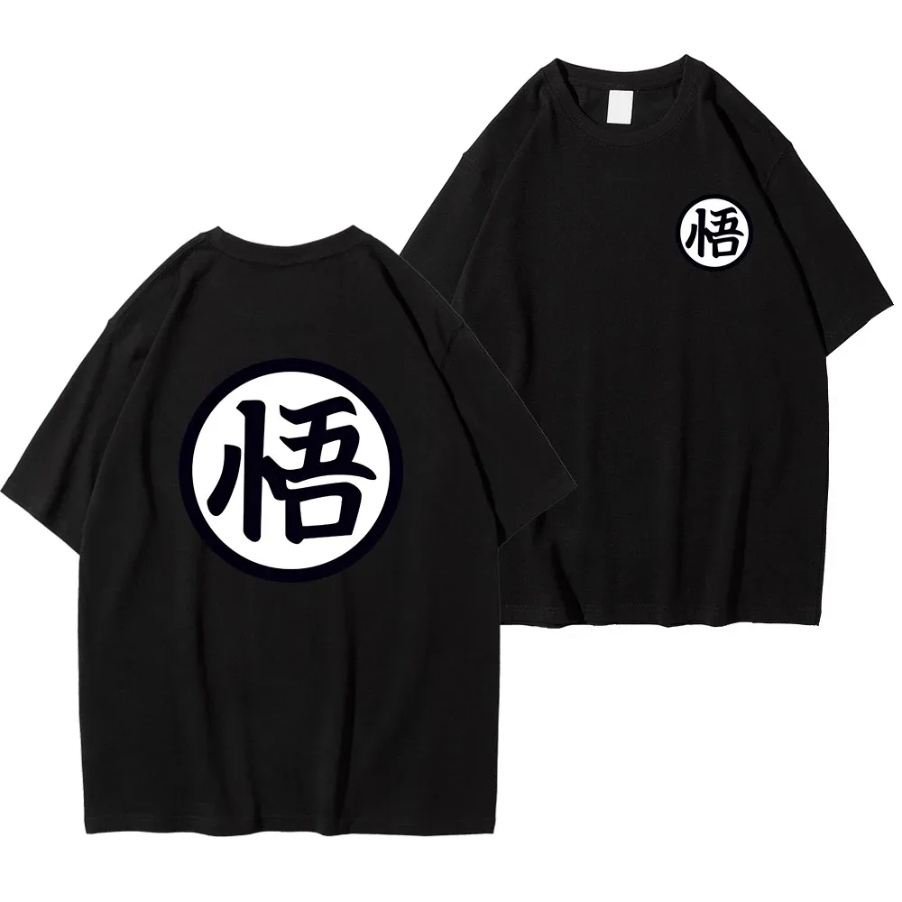 

Summer Fashion Anime Son Goku Cosplay T-shirt Cotton Short Sleeve Tops Tee Loose Oversized Casual T Shirts Men Harajuku Clothing